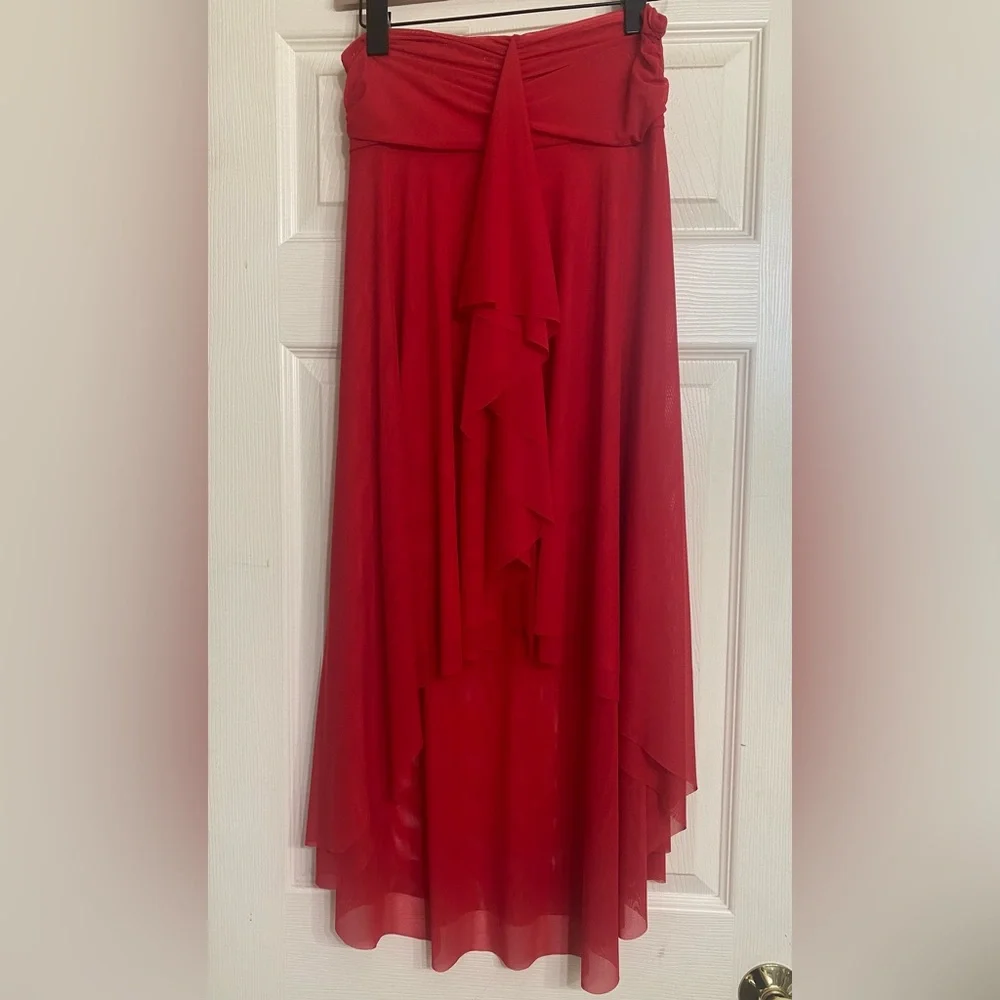 Red coverup skirt - Picture 1 of 3